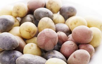 Raw Fingerling potatoes ,close up for  background