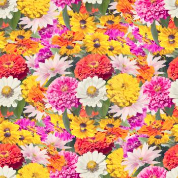 seamless colorful  floral pattern