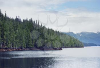 Scenic landscape  near Ketchikan Alaska.