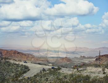 Beautiful overlook point near the historic Route 66 in Arizona