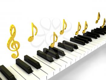 Royalty Free Clipart Image of a Piano