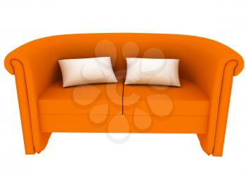 Royalty Free Clipart Image of a Couch