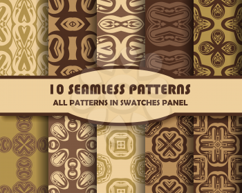 Vector of Seamless Patterns set. eps 10
