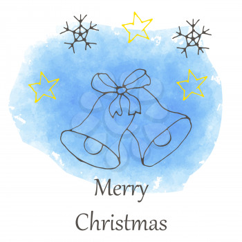 vector Christmas and new year hand drawn icon. Doodle illustration