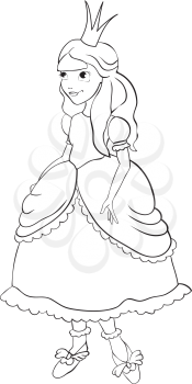 Royalty Free Clipart Image of a Princess