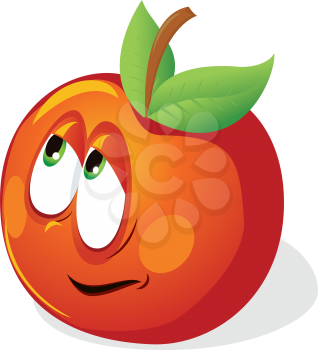 Royalty Free Clipart Image of an Apple