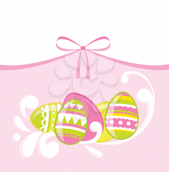 Royalty Free Clipart Image of an Easter Egg Background