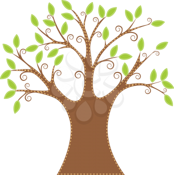 Royalty Free Clipart Image of a Tree