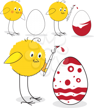 Chicken and Easter egg
