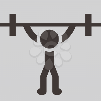 Summer sports icons -  weightlifting icon