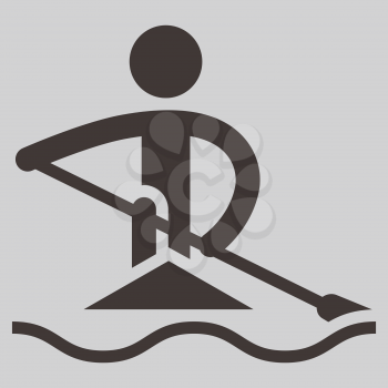 Summer sports icon - Rowing and Canoeing icon