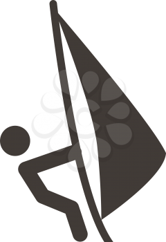 Summer sports icons - sailing icon