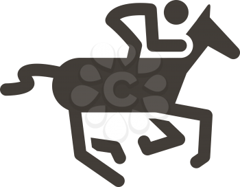 SumSummer sports icon - equestrian icon
