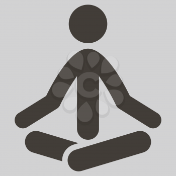 Health and Fitness icons set - yoga icon