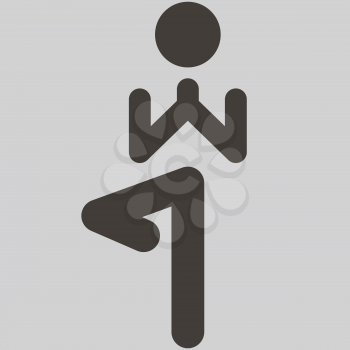 Health and Fitness icons set - yoga icon