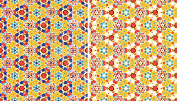 Color kaleidoscope backgrounds set