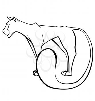 Royalty Free Clipart Image of a Panther