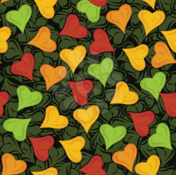 Royalty Free Clipart Image of a Heart Background