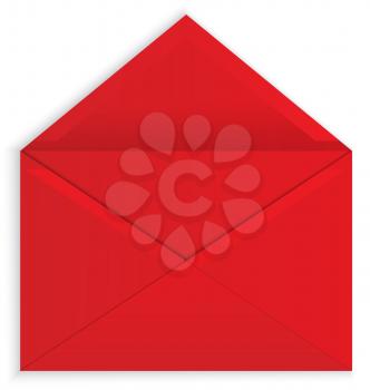 Royalty Free Clipart Image of a Red Envelope