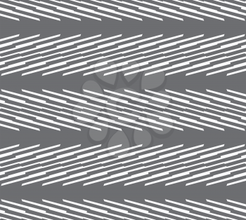 Seamless stylish geometric background. Modern abstract pattern. Flat monochrome design.Monochrome pattern with light gray diagonal blade shapes.