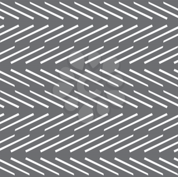 Seamless stylish geometric background. Modern abstract pattern. Flat monochrome design.Monochrome pattern with white diagonal short lines.