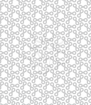 Seamless stylish geometric background. Modern abstract pattern. Flat monochrome design.Gray ornament with offset shapes.