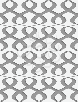 Stylish 3d pattern. Background with paper like perforated effect. Geometric design.Perforated paper with horizontal fence.