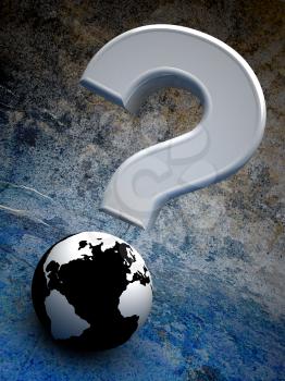 Royalty Free Clipart Image of a Question Mark