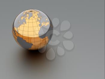 Royalty Free Clipart Image of The Earth