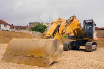 buckloader doing landscaping for new home