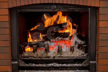 chimney fire - home interior