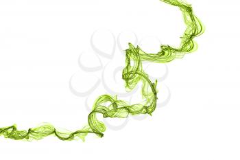 abstract green twisted net wave