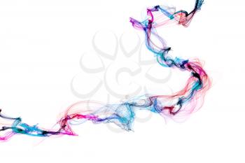 abstract colorful twisted waves 