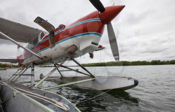 Royalty Free Photo of an Float Plane in Alaska