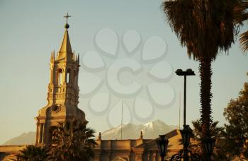 Royalty Free Photo of a Church in Arequipa Peru