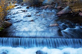 Royalty Free Photo of a Waterfall in Autumn