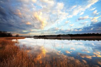 Royalty Free Photo of a Lake in Autumn