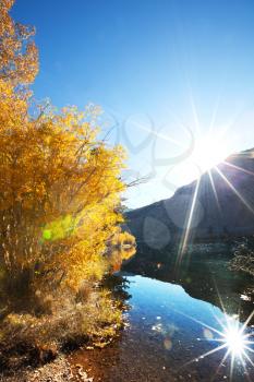 Royalty Free Photo of a Lake in Autumn