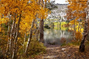 Royalty Free Photo of Mammoth Lake in Autumn