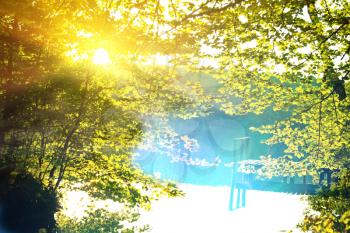 Royalty Free Photo of a Autumn Lake in Autumn