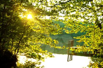 Royalty Free Photo of Autumn Lake in Autumn