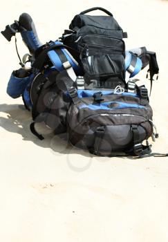 Royalty Free Photo of a Hiking Backpack