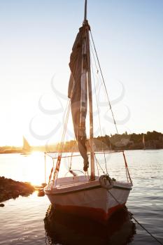 Royalty Free Photo of Boats on the Nile