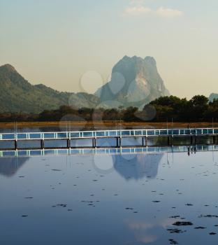 Royalty Free Photo of a Bridge in Myanmar