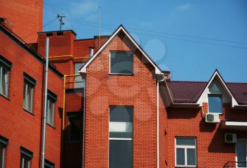 Royalty Free Photo of a Red Brick Building