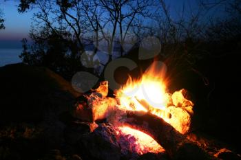 Royalty Free Photo of a Campfire