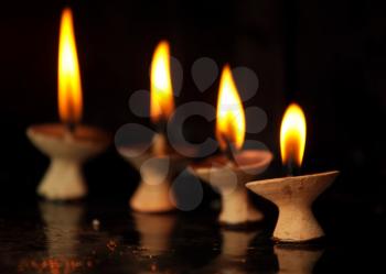 Royalty Free Photo of Prayer Candles