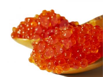 Royalty Free Photo of Caviar on Spoons