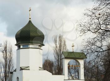 Royalty Free Photo of a White Church in Kiev City