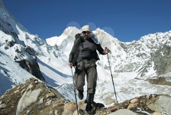 Royalty Free Photo of a Climber in the Himalayans